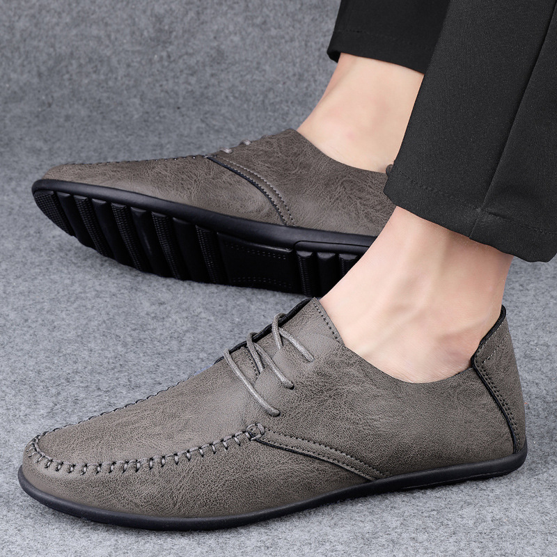 Men's Business Casual Breathable Leather Shoes foto 5