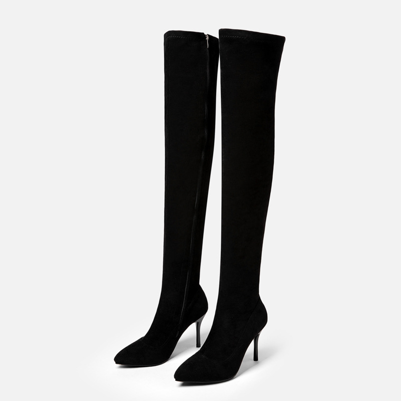 Stiletto High Heel Suede Sexy Nightclub Over-the-knee Boots foto 4