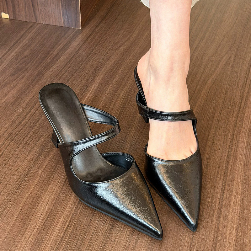 Pointed-toe Stiletto-heel Open-back Mules For Women foto 3