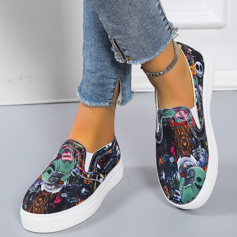 Casual Large Size Canvas Shoes Women's Flat Bottom foto 5
