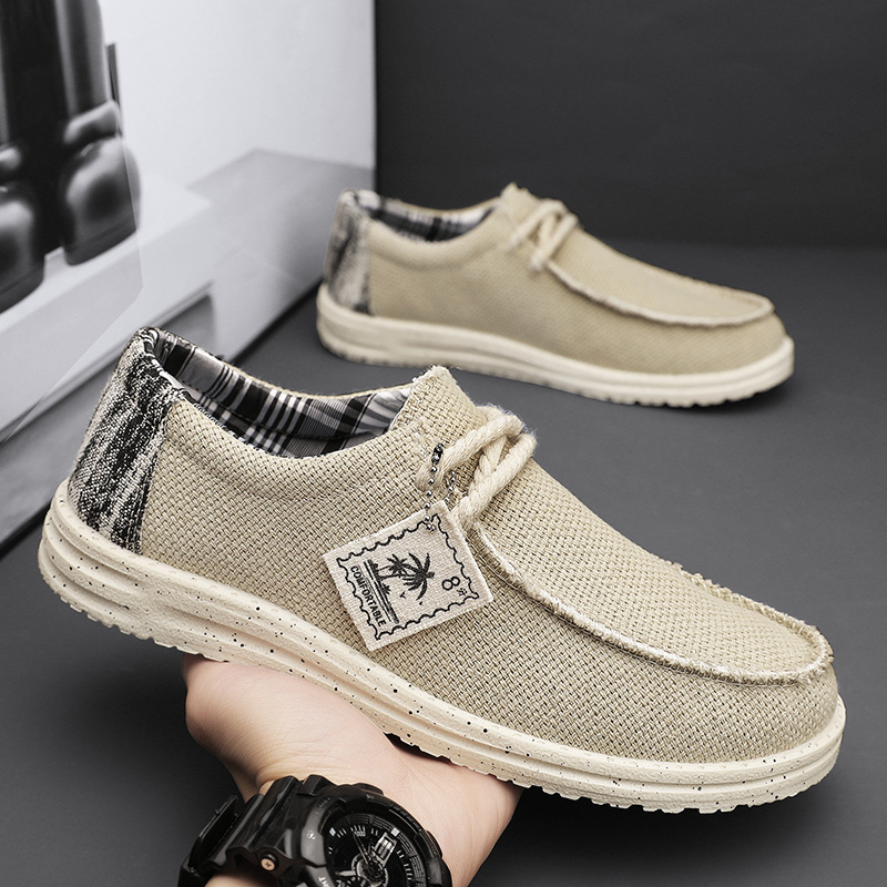 Men's Simple All-match Casual Canvas Sneakers foto 2