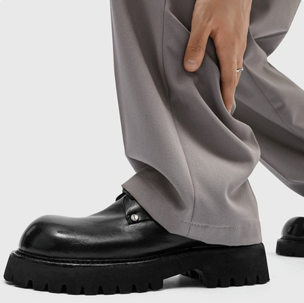 Mens Commuter Casual Leather Shoes With Thick Soles foto 5