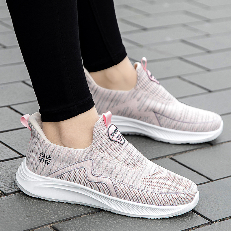 Middle-aged And Elderly Walking Shoes Soft Bottom Widened Mesh Surface Breathable Shoes foto 3