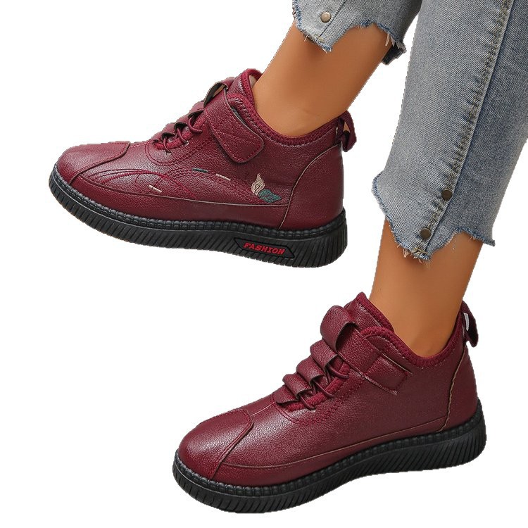 Female Non-slip Comfortable Velvet Warm Cotton Shoes foto 5