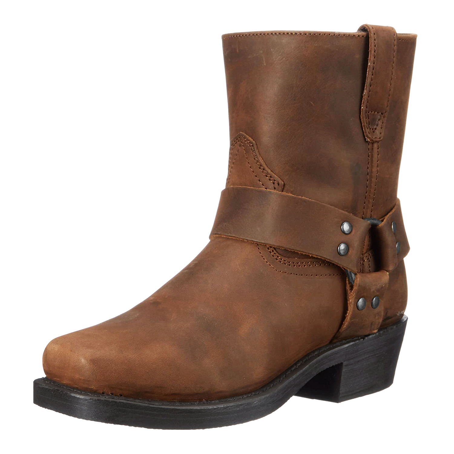 New Olympic Shoes And Boots 1034 Retro Ankle Boots Cowboy Boot Mid-top Men's Boots Rivet High Heel Knee-high Boots foto 4