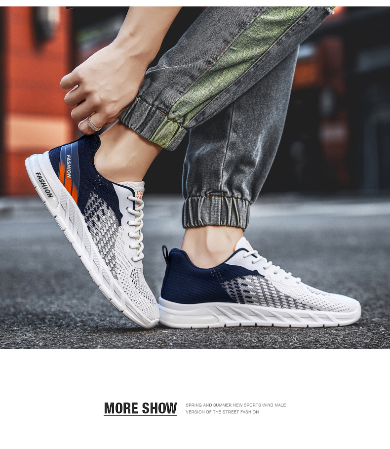 Breathable Mesh Shoes Fly Woven Mesh Casual Running Sneaker foto 5