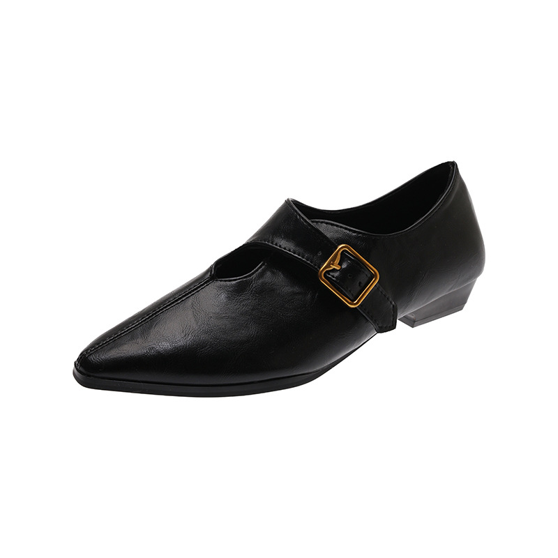 British-style Vintage Fashion Women's Leather Shoes foto 4