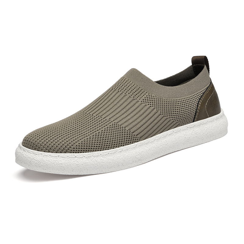 Mens Flyknit Mesh Upper Loafers Slip-on Design foto 2