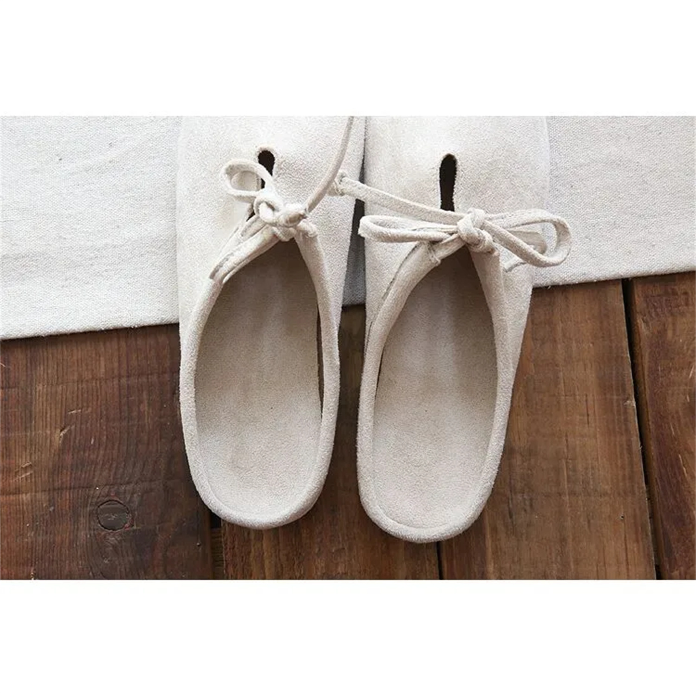 Retro Velvet Loafer With Flat Bottom And Half Slippers foto 5