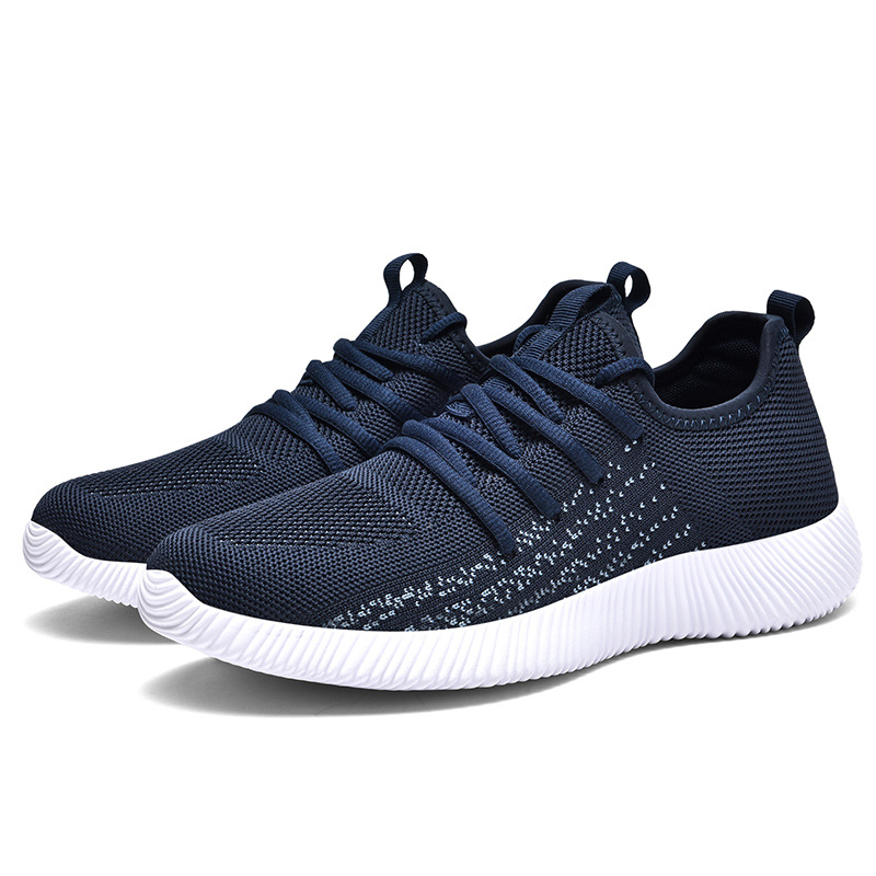 Platform Breathable Socks Shoes Comfortable Flyknit Versatile Casual Shoes foto 5