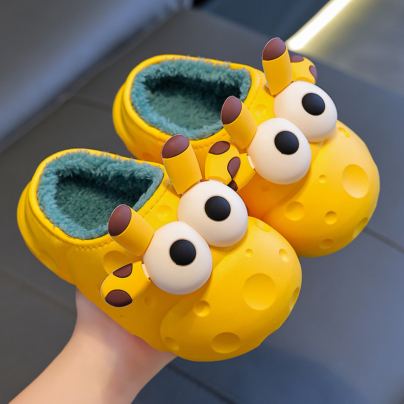 Baby Cotton Slippers Cotton Slippers Boys And Girls Warm With Velvet Children Cotton Slippers foto 3