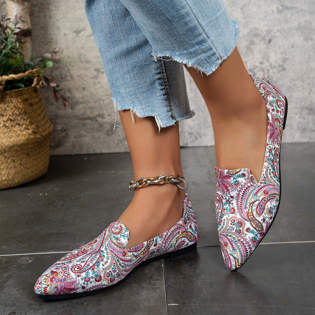 Casual Flat Pointed Toe Women's Thin Shoes foto 2