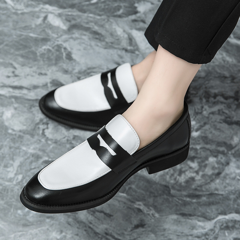 British Style Korean Style Slip-on Casual Leather Shoes foto 3
