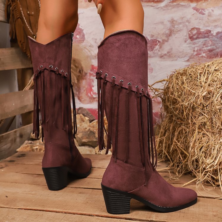 Women's Plus-Size New Style Western Boots foto 5