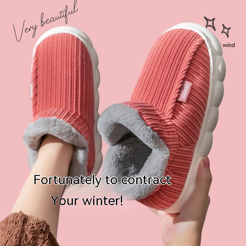Men's And Women's Fashion Home Indoor Non-slip Warm Slippers foto 3