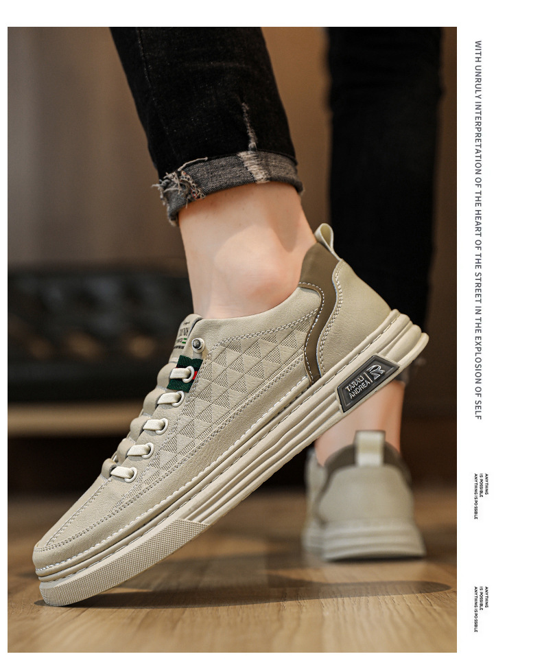 Men's Breathable Soft Soled Flats Leather Shoes foto 4