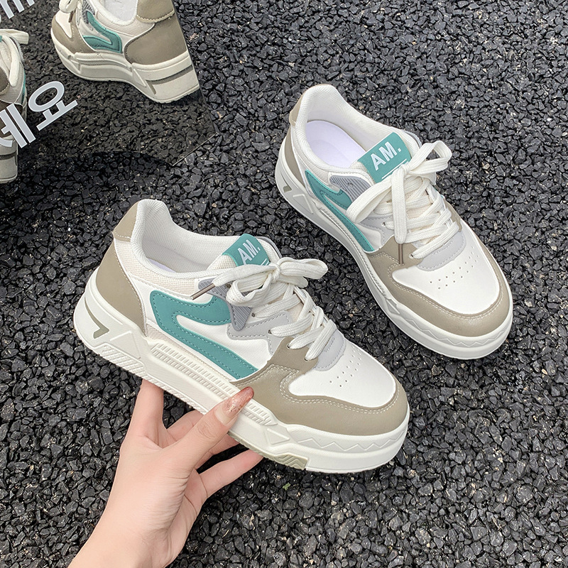 Low-top Thick Bottom Autumn And Winter Ins Casual Sports Skate Shoes Women foto 3