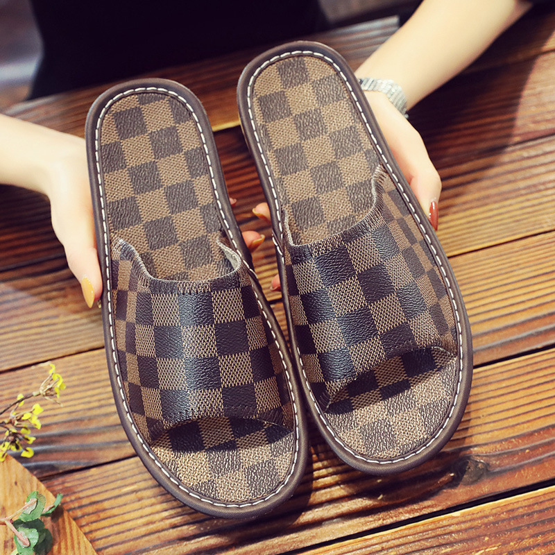 Men's And Women's Fashion Soft Bottom Non-slip Household Deodorant Slippers foto 2