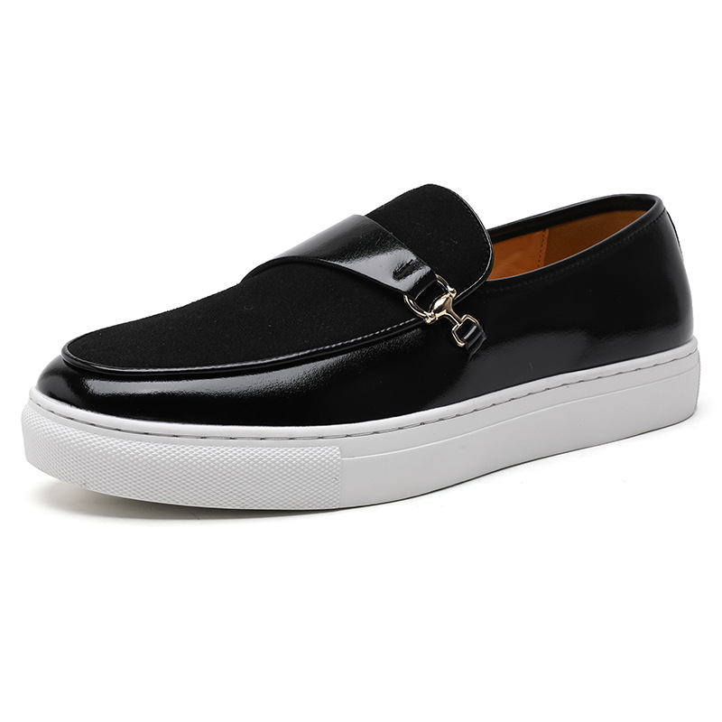 Leather Shoes Business Slip-on Casual Shoes Men foto 4