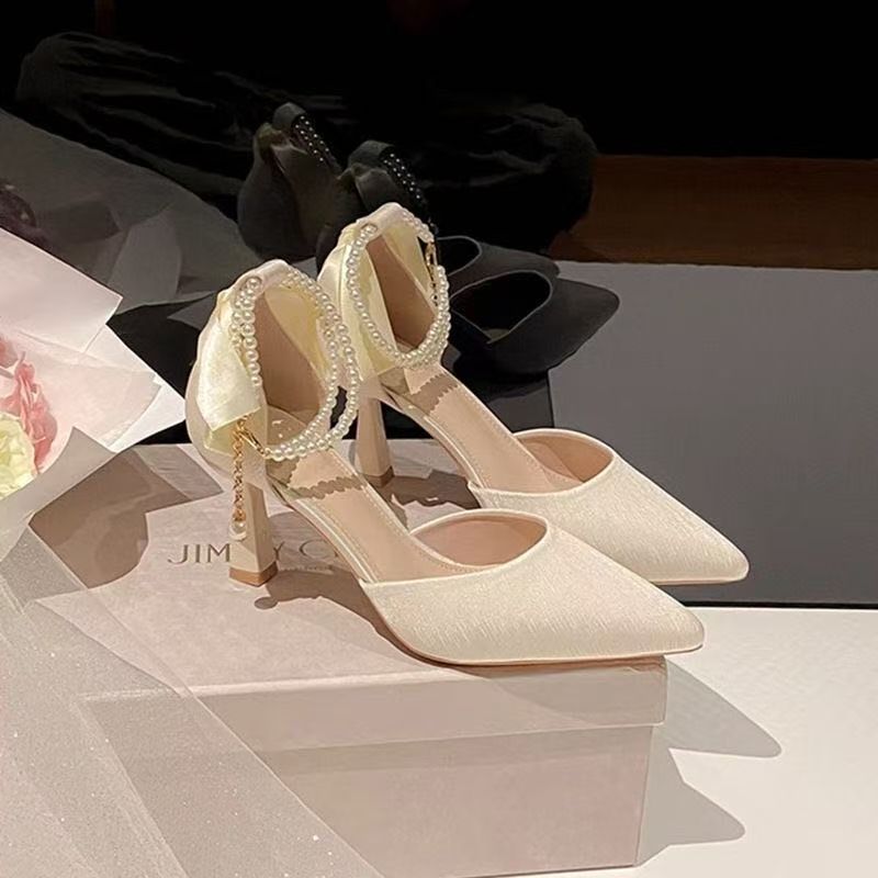 Fairy Style Bow Graceful And Fashionable High Heels foto 2
