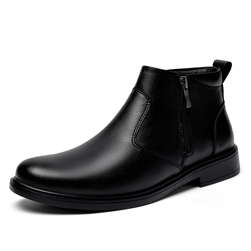 Men's Cowhide Leather Martin Boots foto 3