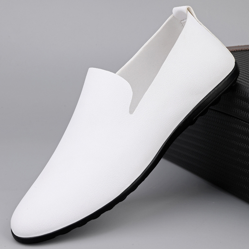 Men's Casual Leather Shoes Fashion Soft Gommino Low Top foto 4