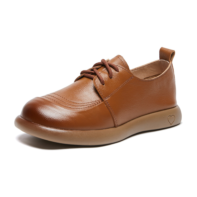 Spring And Autumn Round Toe Lace-up High Heel Pumps foto 5