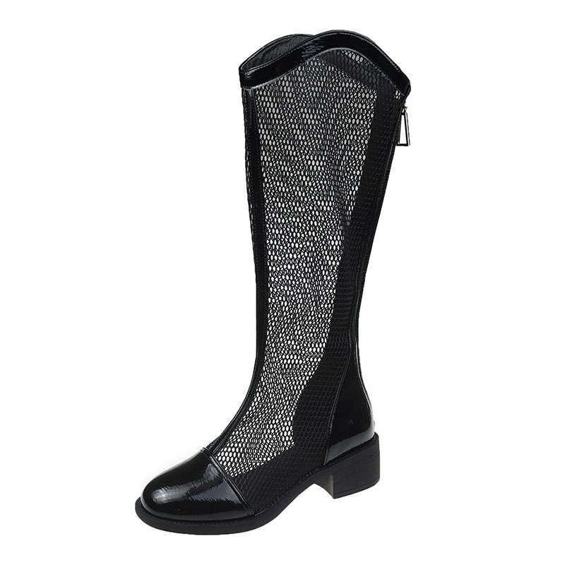 Thin Mesh Long Skinny Knight Boots For Women foto 3