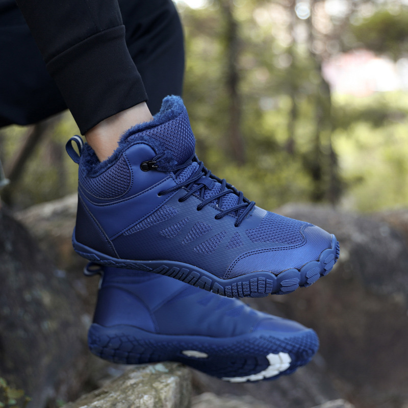 Outdoors Breathable Five-finger Couple Cotton-padded Shoes With Velvet Snow Boots foto 3