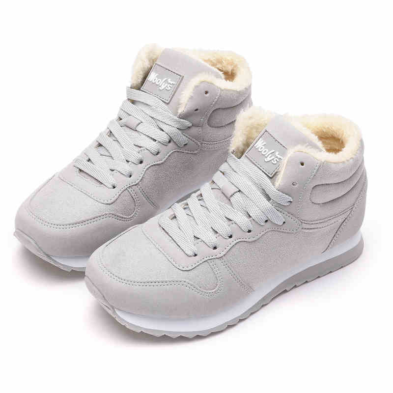 Velvet Non-slip Student Sports Cotton Shoes foto 4