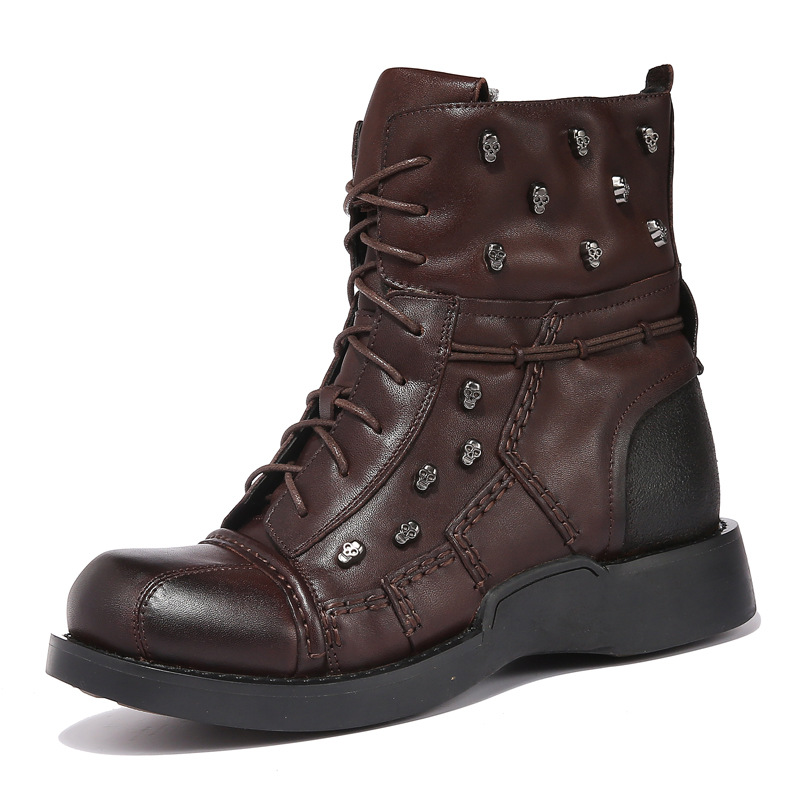British Personalized Punk Martin Boots Men foto 4