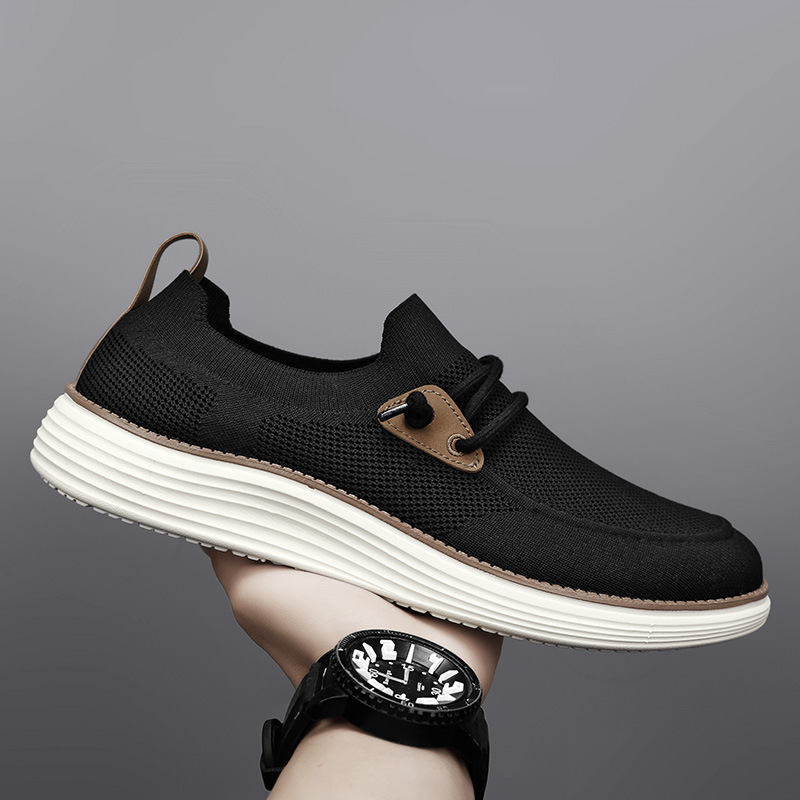 Plus Size Breathable Fly Woven Mesh Men's Shoes foto 2