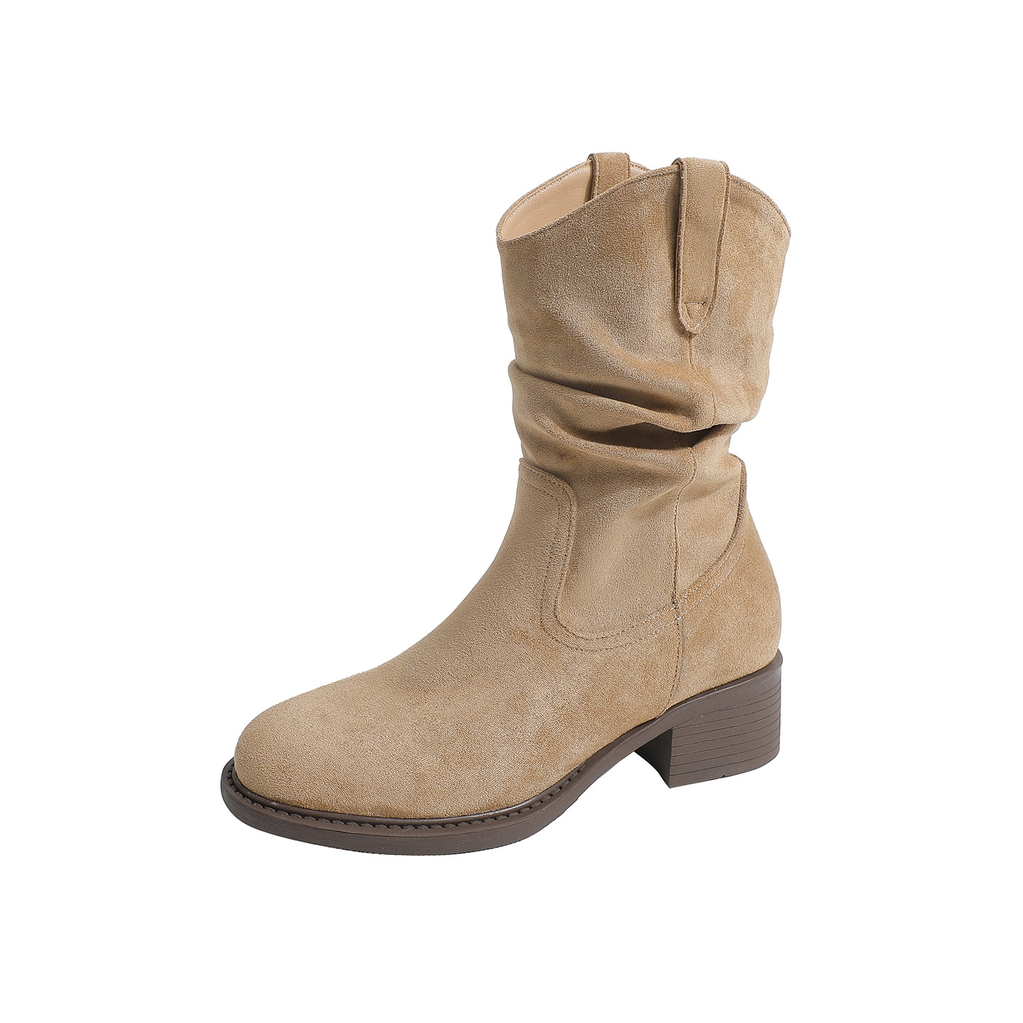 AutumnWinter New Arrival Square Toe Slimming Chunky Heeled Fashion Booties