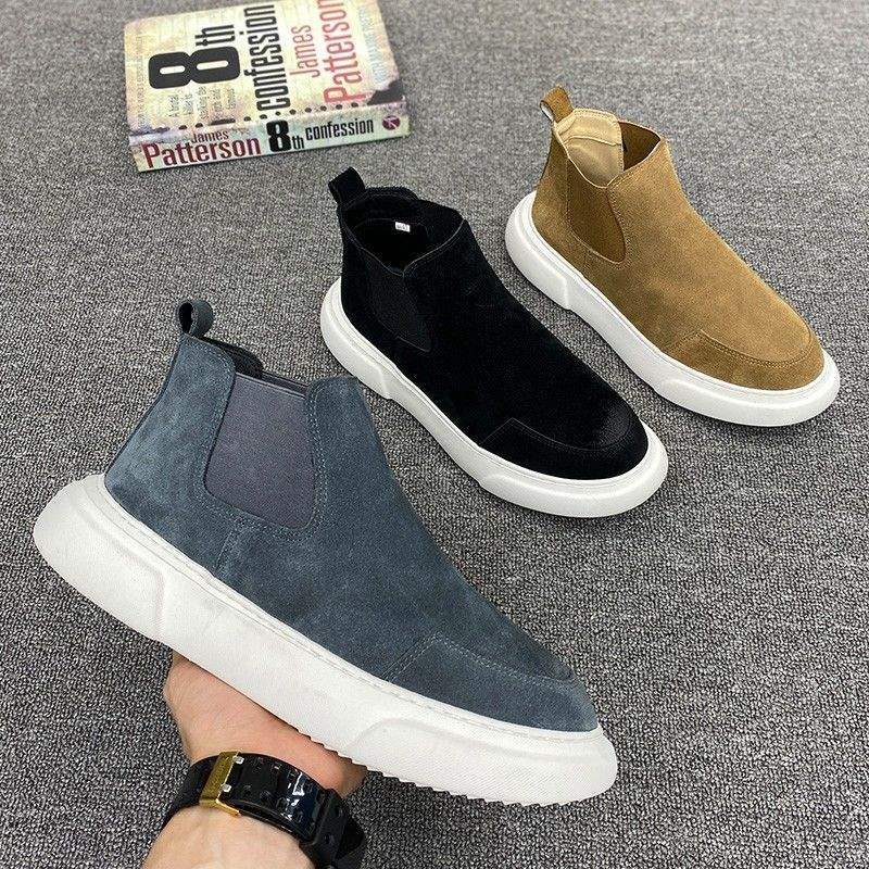 Autumnwinter Men's High-top Slip-on Shoes foto 5