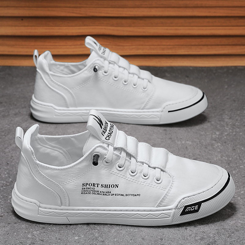 Men's Canvas Shoes Breathable Casual Skateboard Shoes foto 4