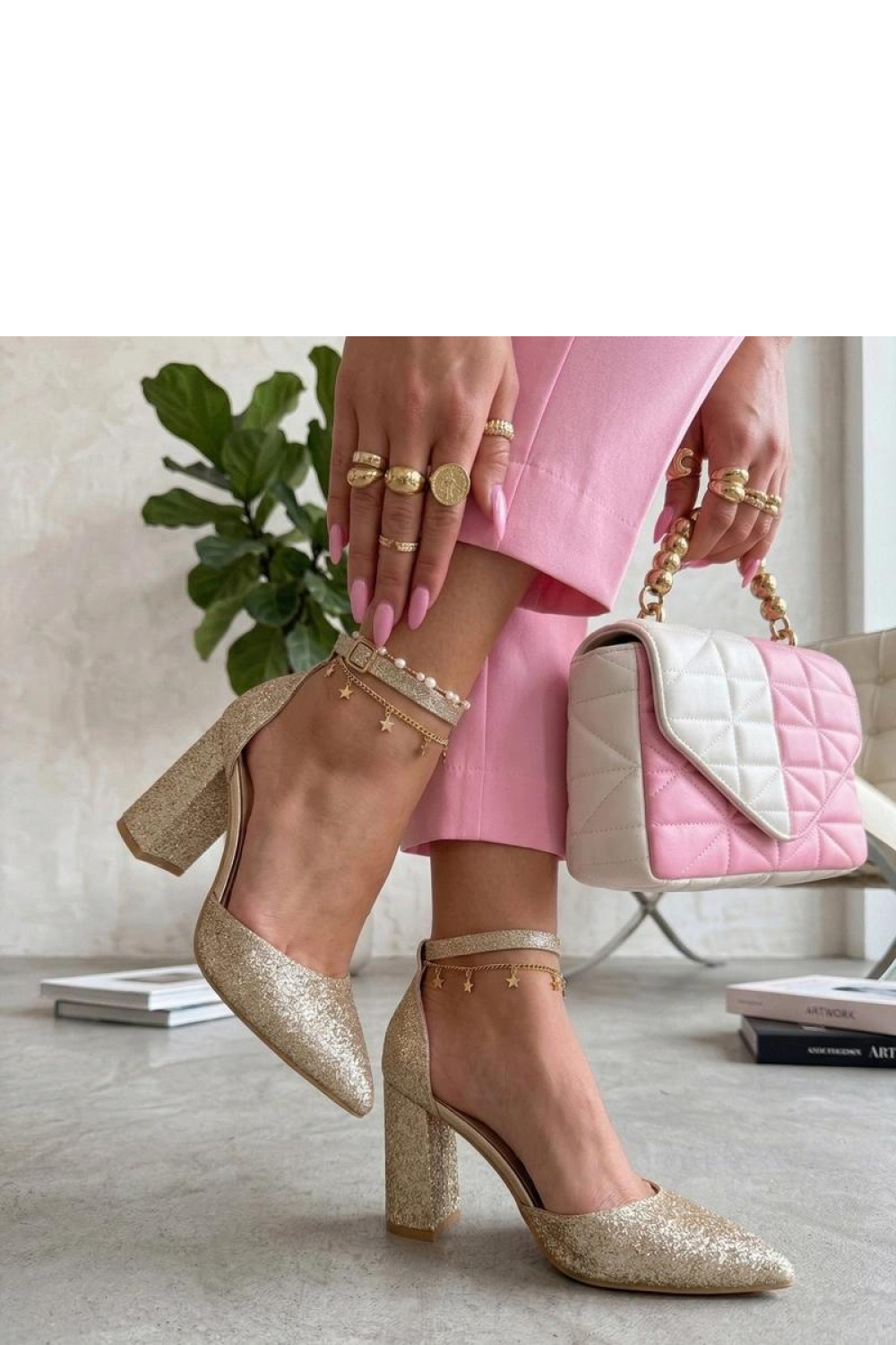Pumps met dikke hak Solea foto 2