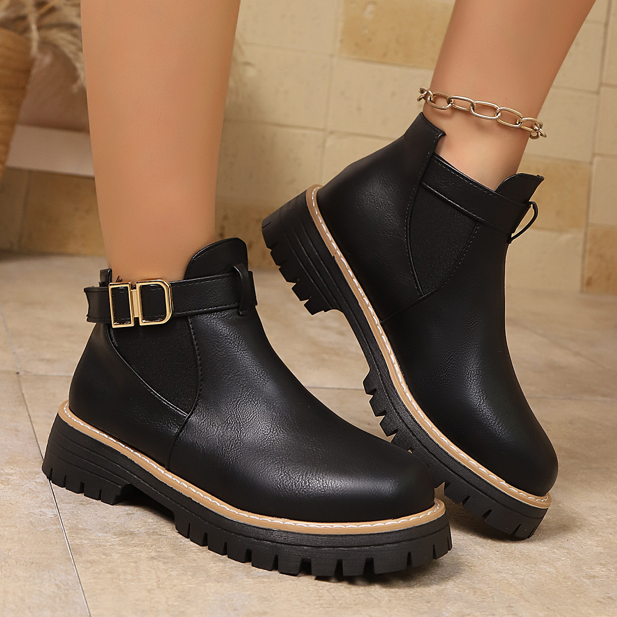 Women's Fashion Martens Boots Women's Winter Thick-Soled foto 5
