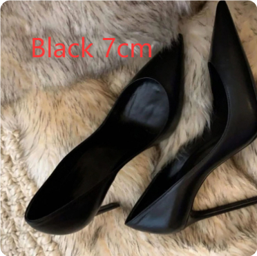 Hotel Work Shoes Women's Black High Heels Stiletto Heel foto 4