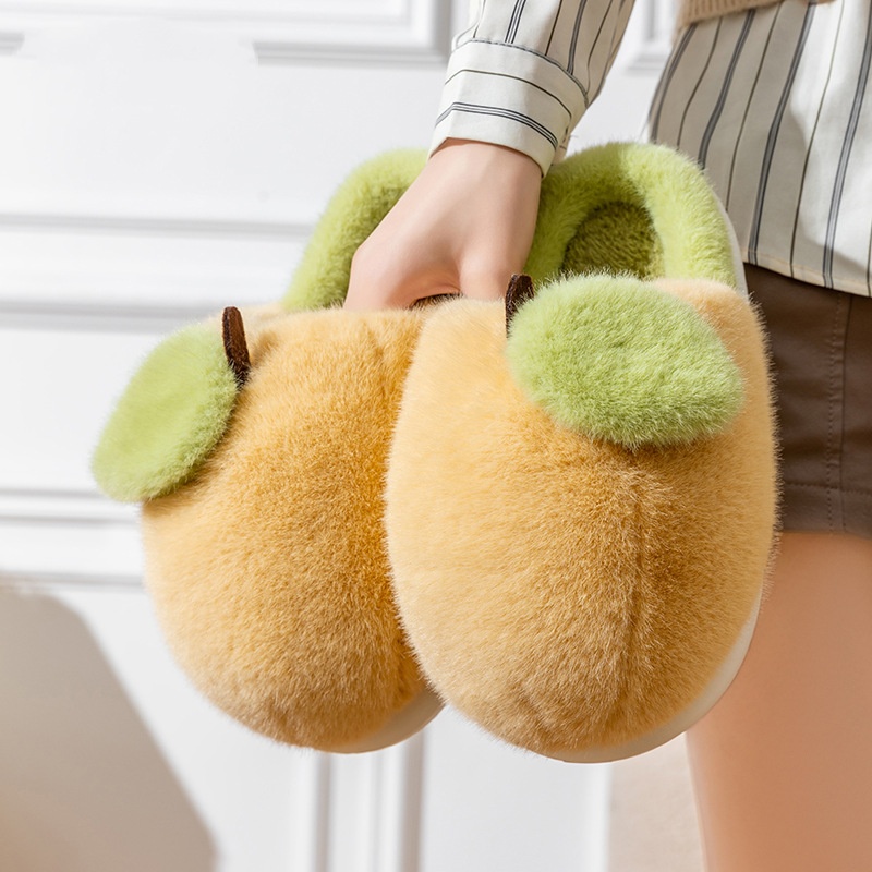 New Winter Chunky-soled Warm Plush Indoor Cotton Slippers foto 2