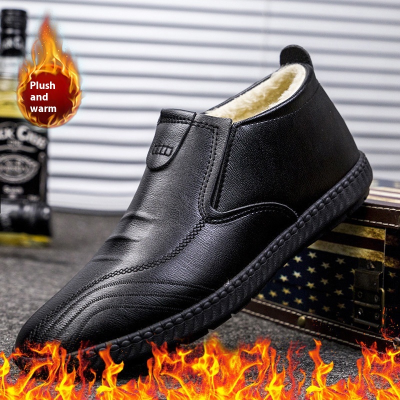 Men's Winter Fur Cold-resistant Warm Shoes foto 4