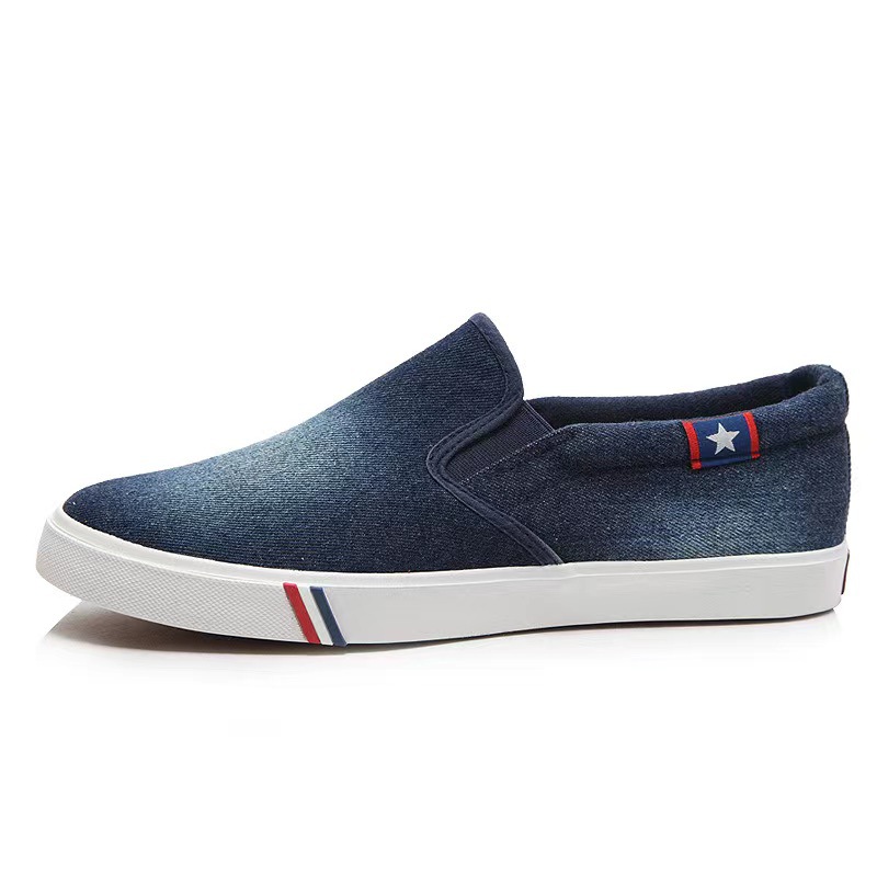 Men's Tendon Sole Canvas Shoes Slip-on Plus Size Summer foto 2