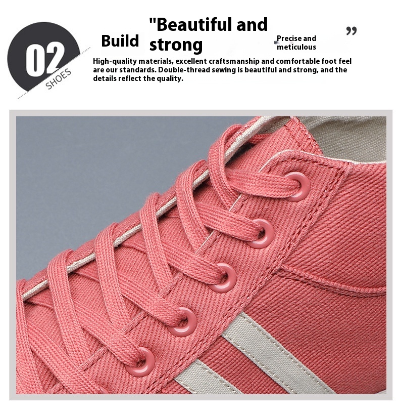 Men's High-top Canvas Shoes Casual foto 2