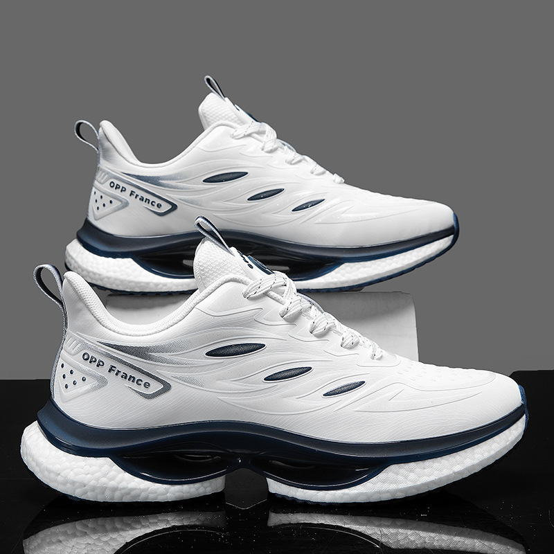 Sneaker Leather Fashionable Shock-absorbing Casual Running Shoes foto 2