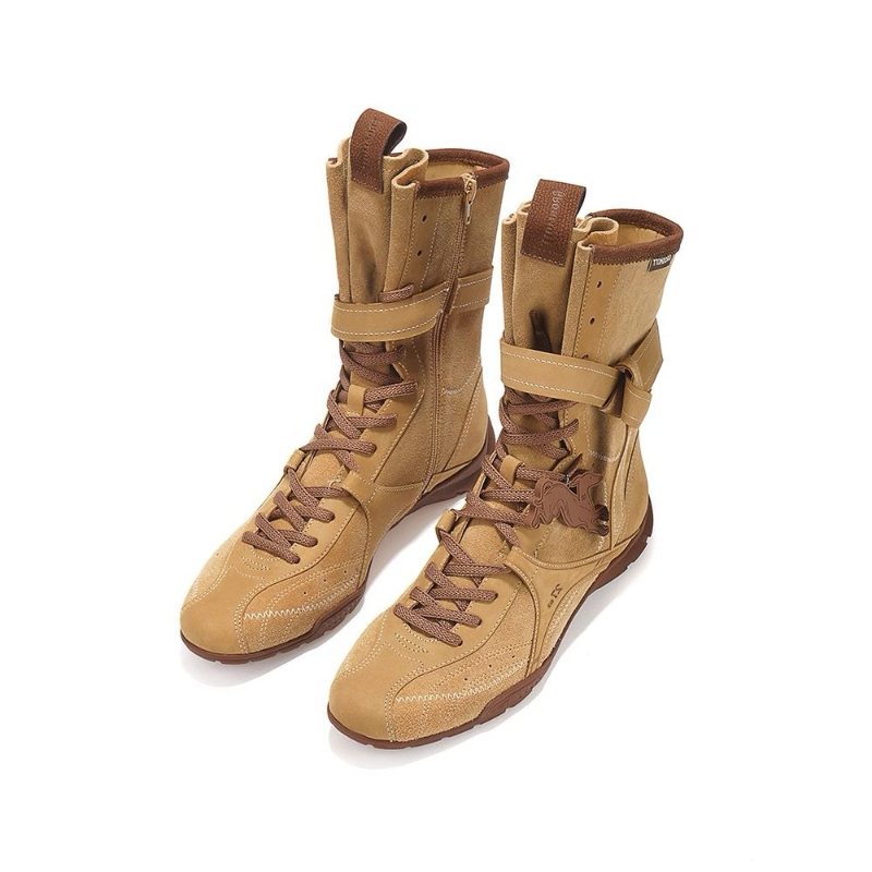 Vintage Leather Height-increasing Duck Versatile Boxing And Outdoor Dr Martens-style Boots foto 2