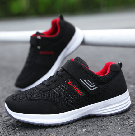 Middle-aged And Elderly Non-slip Soft Bottom Casual Mesh Breathable Shoes For The Old foto 4