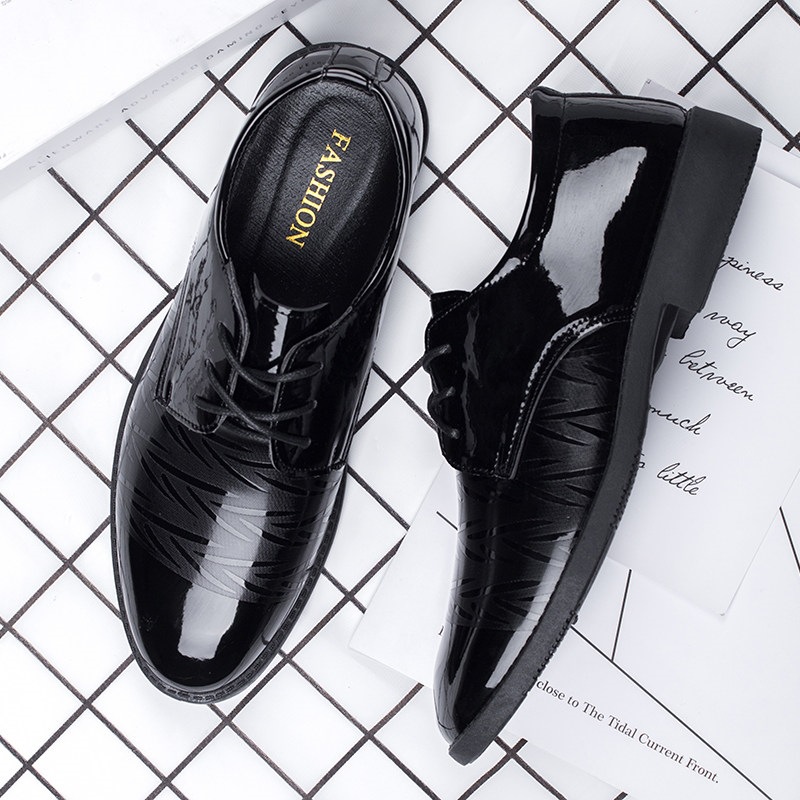 Summer Casual Business Formal Soft-Soled Suit Leather Shoes For Men foto 2