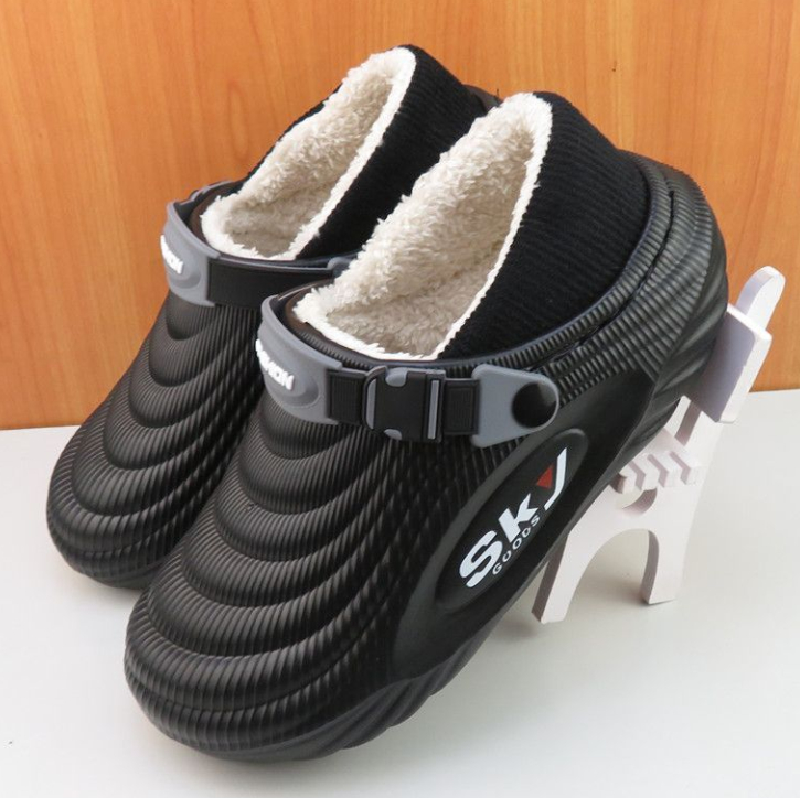 Cotton Slippers With Cotton Roots For Men's Household Use, Anti Slip, Extra Thick For External Wear foto 3