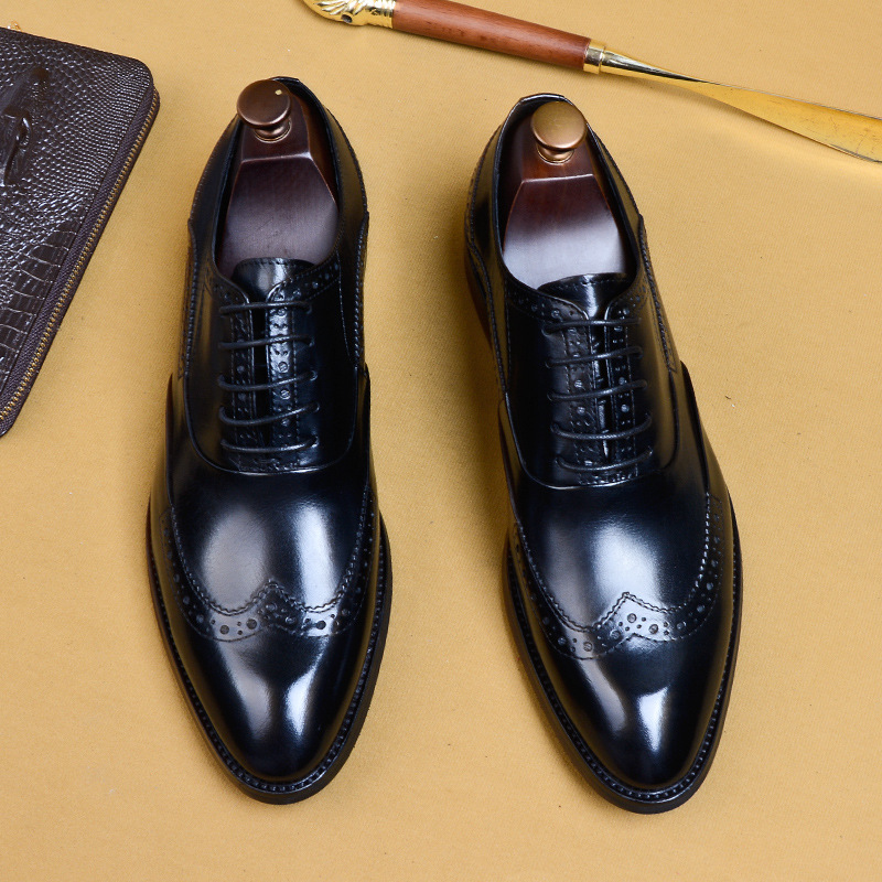 Men's Business Formal Pointed-Toe Oxford Shoes foto 5