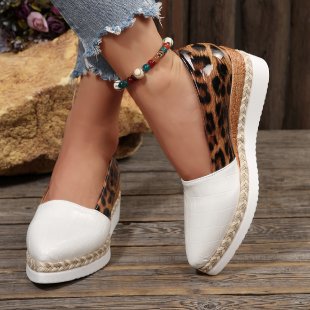 Woven Hemp Rope Muffin Bottom Low-cut Breathable Pointed Women's Pumps foto 2