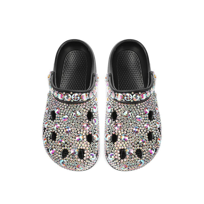 Platform Rhinestone Hole Shoes Casual Sandals foto 3